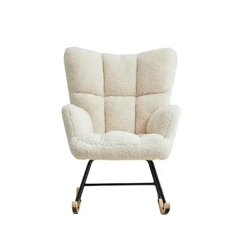 Produktbild: Vielllliving Schwingsessel Schlafzimmer Ohrensessel Lounge Sessel Wohnzimmer bis 150 kg Belastbarkeit