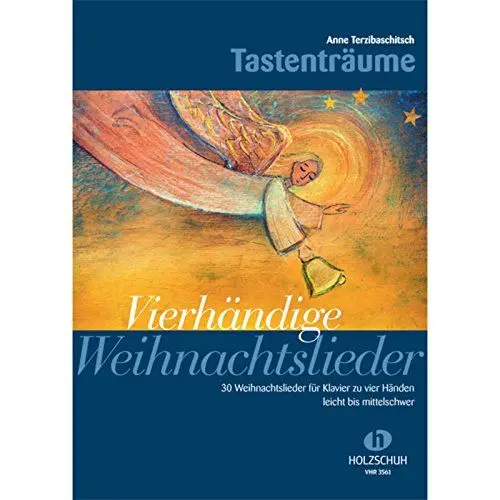 Produktbild: Vierhändige Weihnachtslieder: 32 Weihnachtslieder für Klavier zu vier Händen, leicht bis mittelschwer
