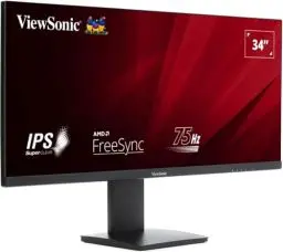 Produktbild: Viewsonic VA3456-MHDJ 86,4 cm (34 Zoll) Büro Monitor (UWQHD, IPS-Panel, HDR10, HDMI, DP, Höhenverstellbar, Lautsprecher, 3 Jahre Austauschservice) Schwarz