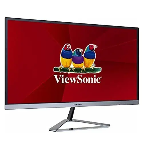 Produktbild: Viewsonic VX2476-SMH 60,5 cm (24 Zoll) Büro Monitor (Full-HD, IPS-Panel, HDMI, Eye-Care, Eco-Mode, Lautsprecher, 3 Jahre Austauschservice) Silber-Schwarz