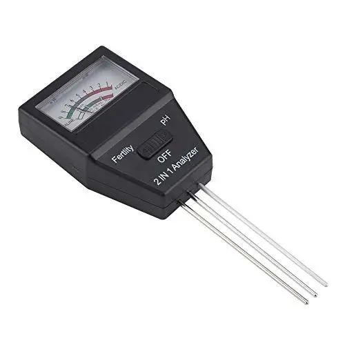 Produktbild: VIFERR 2 in 1 Bodenfeuchtigkeitsmesser und pH-Wert Tester für Pflanzen Pflanzen Blumen Gemüsefarm, Hochpräzise Tragbare Boden Dünger Analyzer PH-Wert Säure Alkalität Tester Kit Mit Sonden