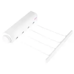 Produktbild: VIFERR Einziehbare Wäscheleine, Wand Wäscheleinen Retractable Kleidung Airer, 3.2m Ausziehbarer Wäscheständer mit 4 Drähten Platzsparender Trockner für den Innen und Außenbereich