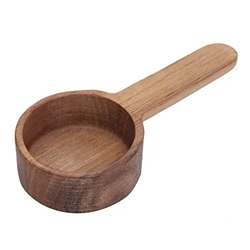 Produktbild: VIFERR Kaffeelöffel Holz Kaffeedosierlöffel Teeschaufel Holz Messlöffel für Mehl Teeblatt Kaffeebohnen Süßigkeiten Gewürze (8g)