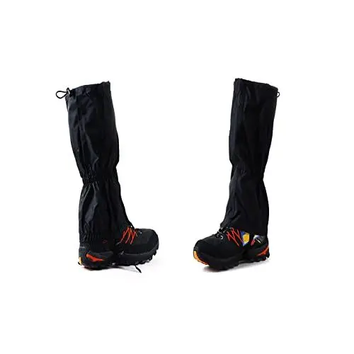 Produktbild: Vigcebit 1 Paar Outdoor Gamaschen, wasserdichte Gamaschen, Einstellbar Wandergamaschen, Atmungsaktive Beinschutz Gaiter, Wandern Angeln Bergsteigen Gaiter Für Klettern, Skifahren, Wandern