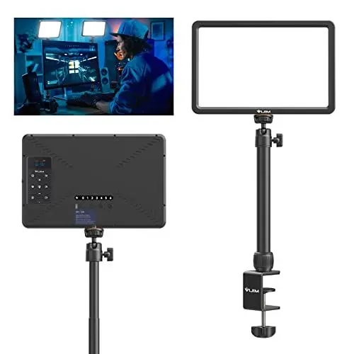 Produktbild: VIJIM K20 Key Light LED Videoleuchte mit Fernbedienung, Professionelles Studio LED Panel mit 600 Lumen und 10W, 11