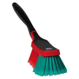 Produktbild: Vikan 525252 Multibürste/Felgenbürste, 310 mm x 290 mm, Weiche gesplisste Borsten, Schwarz – Premium-Bürste zur Felgenreinigung