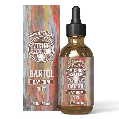 Produktbild: Viking Revolution - Bartöl - Macht Weich, Schützt und Stärkt - Natürliches Argan- und Jojobaöl - Bartöl Herren - Geschenke Für Männer - Bay Rum - 30 ml