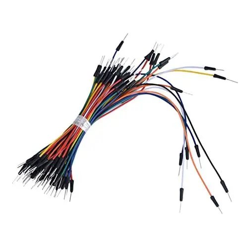 Produktbild: Vikye 65 Stück Stecker-Stecker-Überbrückungsdrähte, Lötfreies Steckbrett-Kabel-Set mit 49 Stück 105 Mm, für PCB-Projekte