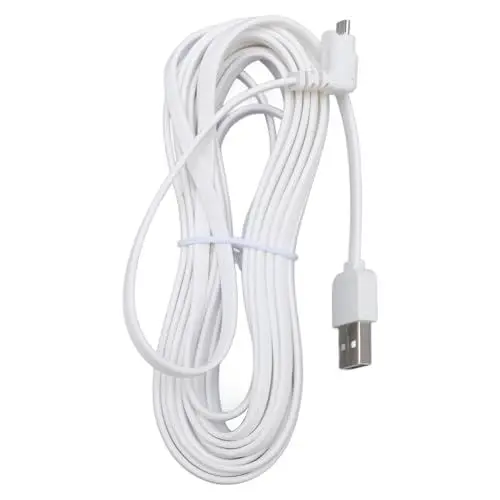 Produktbild: Vikye Ladekabel für Pro, Pro 2, Go Light, PVC USB -Überwachungskamera Ladungskabel Außenkabel Kabel Ladet Ihre Kamera Kontinuierlich Aufladen (10 m / 32,8 Fuß)