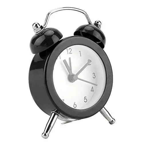 Produktbild: Vikye Mini Digital Wecker, 3Mini Metall Digital Wecker Tragbar mit Batterie Exquisite für Reisen zu Hause (Schwarz)