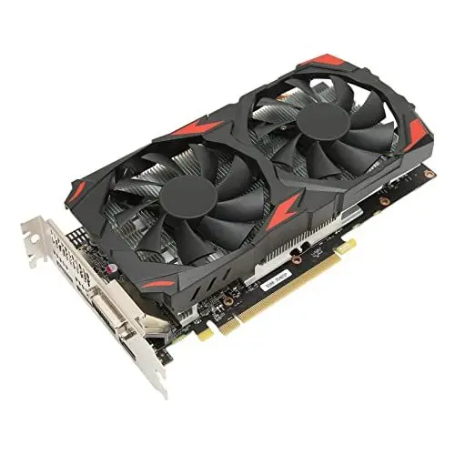 Produktbild: VBESTLIFE RX 580-Grafikkarte, 8 GB GDDR5 256-Bit-Gaming-Grafikkarte, PCI Express 3.0x16, 3 DisplayPort HDMI DVI, Dual Air Cooling PC-Grafikkarten, Unterstützung für 4K-Displays