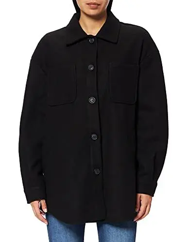 Produktbild: Vila Damen Vikimmi Shirt L/S Jacket - Noos Jacke, Schwarz, L