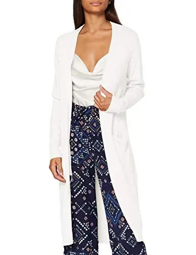 Produktbild: Vila Damen Viril Long L/S Knit Cardigan - Noos Strickjacke, White Alyssum, XL EU