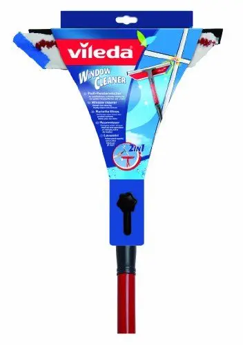 Produktbild: Vileda Profi-Fensterwischer mit Stiel, Abzieher und Einwascher, Teleskopstiel, Mikrofaserbezug