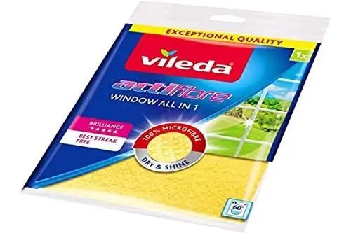 Produktbild: Vileda Reinigungstuch für Glas Actifibre, gelb