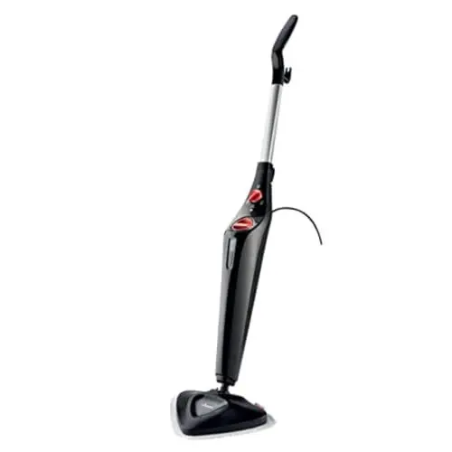 Produktbild: Vileda Steam Plus Dampfreiniger, hygienische Bodenreinigung, entfernt bis zu 99,9% der Bakterien und Viren*, für alle Böden, ideal für Teppiche, Breit, Schwarz