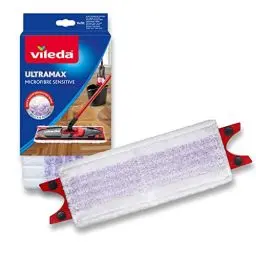 Produktbild: Vileda Ultramax Mikrofibre Sensitive Bodenwischer Ersatzbezug, Wischmopp Bezug Ultramat_Ultramax, für empfindliche Böden, schonende Parkettreinigung, Waschmaschinen geeignet, 1er Pack
