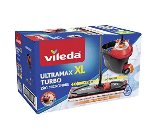 Produktbild: Vileda Ultramax XL Turbo, 2in1 Microfibre, Rot