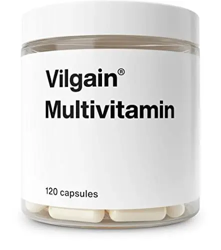 Produktbild: Vilgain® Multivitamin - Komplexes Nahrungsergänzungsmittel mit 13 Vitaminen & 7 Mineralstoffen zur umfassenden Unterstützung der Gesundheit | Immunsystems, Muskeln und Nervensystem | 120 Kapseln