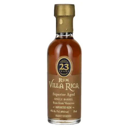 Produktbild: Villa Rica Single Barrel Ultra Premium 23 Years Old Superior Aged Rum 40% Vol. 0,05l
