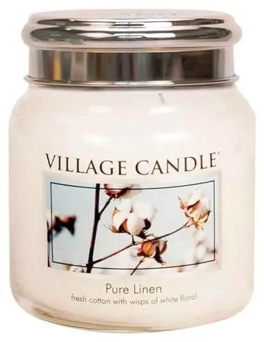 Produktbild: Village Candle - Duftkerze - Kerze - Tradition - Pure Linen - 411g