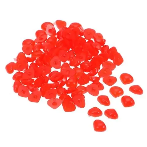Produktbild: VILLCASE 100St Plüschtier puppenzubehör Kuscheltiere Sicherheitsaugen selber Machen Puppenaugen zum Basteln Urlaubspuppenaugen gefälscht Stofftiernase zum Häkeln Sicherheitsnase Plastik rot