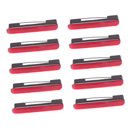 Produktbild: VILLCASE 100st Drahtband Sicherheitsnadelstange Id-Abzeichen Selbstklebende Stegstifte Metallkleber Metallknöpfe Sicherheitsnadeln Bulk-Binder Metallmarken Bar Mutter Knopf Magnetisch
