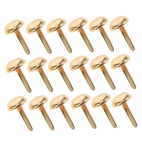 Produktbild: VILLCASE Stabile Nägel Für Bastelbeine: 100 Stück Metall-brads Für Scrapbook-brads Papierverschlüsse Geteilt Für