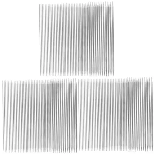 Produktbild: VILLCASE 132 Stk Doppelspitziger Strickstab Handnähnadeln Werkzeug Hüte Strickzubehör Gerade Nähnadel Garn Nadeln Gerade Stricknadeln Gobelin-nadel Tragbar Rostfreier Stahl Einstellen