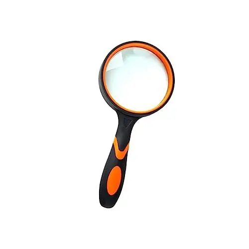 Produktbild: VILLCASE 1Stk Lupe Vergrößerungsglas für Briefmarken Handheld Vergrößerungsglas für ältere Menschen Vergrößerungsglas für Zeitungslesen Vergrößerungslinse vergrößern Zoomen