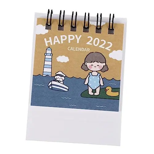 Produktbild: VILLCASE Eleganter Desktop-mini-kalender 2022 Kreative Monatsplaner-notizfunktion Für Dekorative Praktische Verwendung