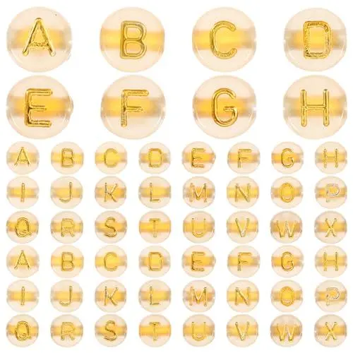 Produktbild: VILLCASE 200st Dekorative Buchstabenperlen Im Dunkeln Leuchtende Alphabetperle Led-buchstabenperlen Buchstabenperlen Für Armbänder Runde Lose Perlen Perlen-charme Acryl Zubehör Empfindlich