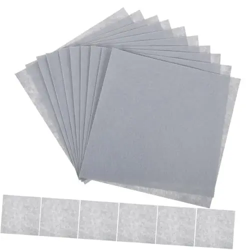 Produktbild: VILLCASE 20St Filzvlies Quadrate aus Wollfilz Filzstoff Mehrzweck-Filztuch Filzquadrate zum Basteln bastel Materialien Felt Board dekoring basteln Filz Stoff manuelles Filztuch gefühlt Grey