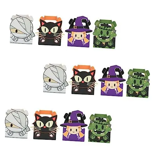 Produktbild: VILLCASE Mumien-halloween-süßigkeitenboxen 24 Stück Kreative Leckerli-boxen für Die Dekoration Von Familienpartys