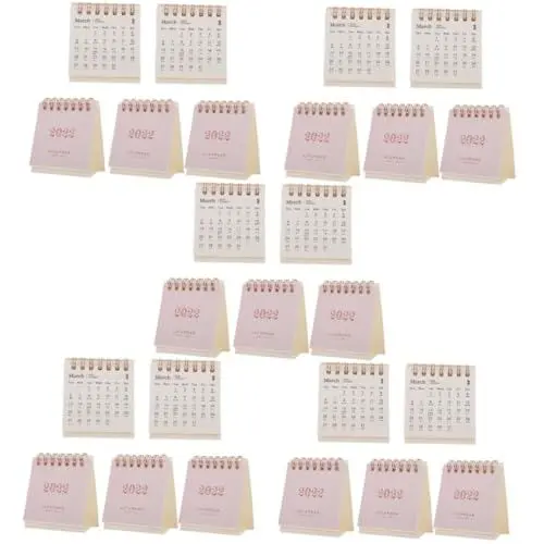 Produktbild: VILLCASE 25 Stück 2022 Tischkalender 2022 Mini-Abreißkalender 2022 Taschenkalender 2022 Schreibtischkalender kalender für kinder schreibtisch deko Heimkalender Zeitplan Kalender Papier