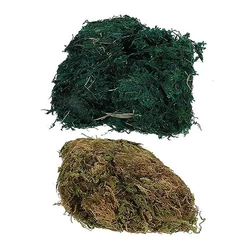 Produktbild: VILLCASE 2er-Pack Natürliches Getrocknetes Moos Dekorative Sphagnum-Landschaft Zum Basteln