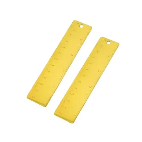 Produktbild: VILLCASE 12cm Präzisionslineal Edelstahllineal Zeichenwerkzeug Schulbedarf