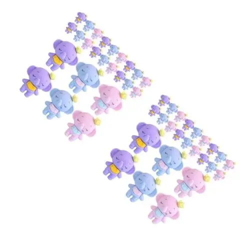 Produktbild: VILLCASE 2 Sätze Kleiner Elefanten-radiergummi Lustige Radiergummis Für Kinder Schreibtisch Haustiere Für Kinder Klassenzimmer Kleine Radiergummis Für Kinder Groß 36 Stück * 2