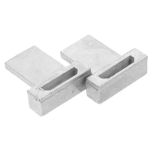 Produktbild: VILLCASE 2 Stück Tür Und Fenstergriff Schiebetürstopper Flügelfenster Feststeller Fensterriegelschloss Flügelfensterschloss Kellerfenster Aluminiumfenster Ersatzfensterriegel Silber