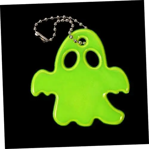 Produktbild: VILLCASE 30 Stk Geisterreflektierender Anhänger Schlüsselanhänger Gespenster Charme Reflektierende Geisteranhänger Rucksack-reflektor Pvc Reflektierendes Gitter Statue Halloween Kind