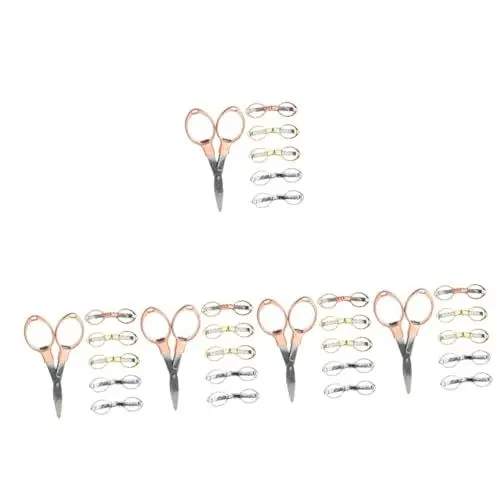 Produktbild: VILLCASE 30 Stück Faltbare Brillenschere Multifunktionale Schere Kleine Schere Schere Für Zuhause Pflegeschere Büroschere Garnschere Sicherheitsschere Schere Für Den Außenbereich
