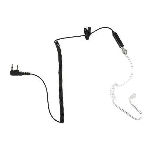 Produktbild: VILLCASE 3,5-mm Intercom Headset Mit Sprech Hörtaste Leichtes Und Komfortables Design Kabelgebunden Für Kommunikation Kompatibel Mit Baofeng Und Anderen Geräten Verdeckter Akustikschlauch Hohe
