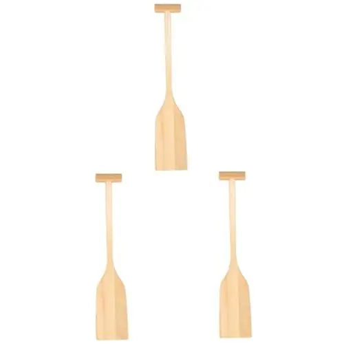 Produktbild: VILLCASE 3 Stück Holzruder Bemalbare Ruderpaddel Mini Spielzeug Kanu Paddel Spielsets Nautische Party Hängende Dekoration DIY Malspielzeug Unvollendete Paddel Dekoration Für
