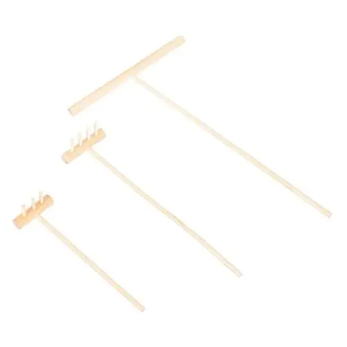 Produktbild: VILLCASE Sandtisch-rechen-Set 3-teiliges Mini-rechen Für Kinder Dekorativer Mini-rechen Meditations-rechen Für Den Schreibtisch