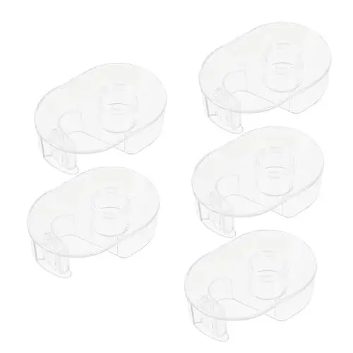 Produktbild: VILLCASE 40 Stk Papier Halter Aufkleber-schneidemaschine Polsterband Aufkleberspender Packbandspender Bandschneider Bandaufbewahrungsschneider Klebeband Schneidemaschine Plastik