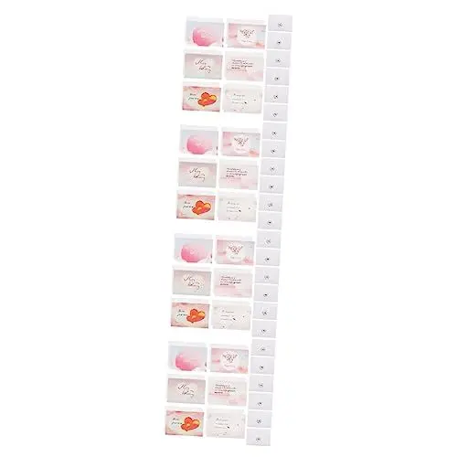 Produktbild: VILLCASE 48 Sätze Karten mit Umschlägen Hochzeitskarten Braut Karten Pergamentumschläge Paare wedding card hichzeitskarte Hochzeits Einladung Glückwünsche zur Hochzeitskarte Papierstau