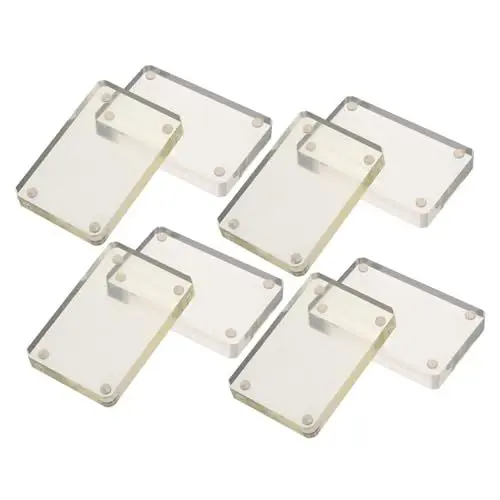 Produktbild: VILLCASE 4stücke Magnetischer Kartenhalter Aus Acryl Für Sammelkarten Baseballkartenanzeige Kartensteinauslage Robust Und Abriebfest Kompakt Und Tragbar
