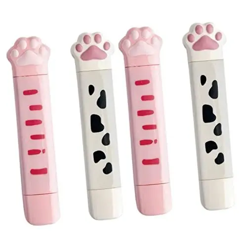 Produktbild: VILLCASE 4 Stück Katzenkrallen-korrekturband Korrekturflüssigkeit Stift Weiße Klaue Ohne Korrekturband Flüssiger Radiergummi -korrekturband Papier Klebeband P.s Tünchen Kind