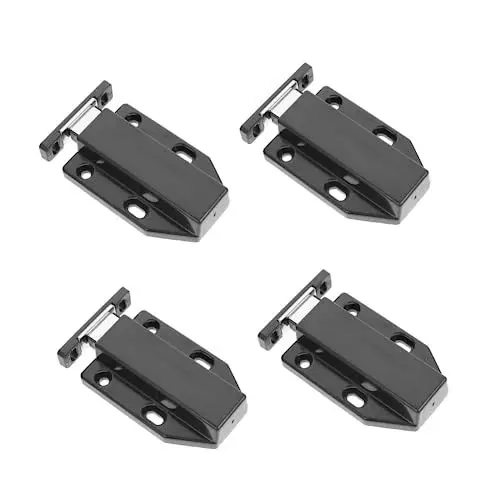 Produktbild: VILLCASE 4stücke Magnetischer Druckriegel Druck-öffnungsriegel Schrankriegel Aus Hochwertigem Und Magnet-druckriegel Für Schränke Bücherregale Wandschränke Mit Zubehör Für Einfache