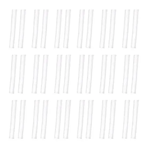 Produktbild: VILLCASE 50 Paar Anti-Sensible Ohrring Schutzhülsen, Silikon Ohrstecker Schutz, Transparent, für Empfindliche Ohren, Ideal für Damen, Frauen und Mädchen, Leicht und Praktisch für Reisen